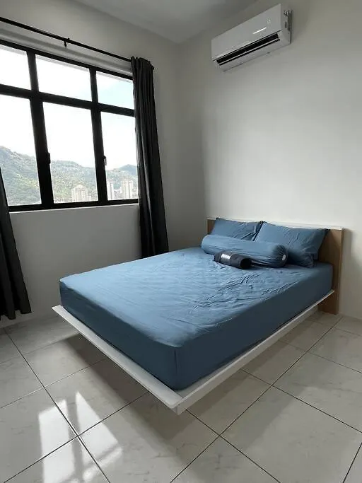 Sun Executive Suite Entire Unit @Bayan Lepas #5Pax #Queensbay #Spice #100Mbps Apartment